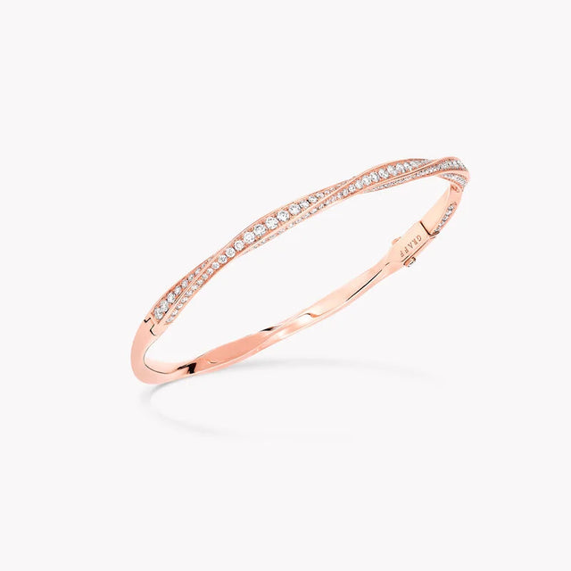 Spiral Pavé Diamond Bangle