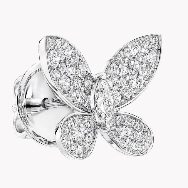 Pavé Butterfly Diamond Small Stud Earrings