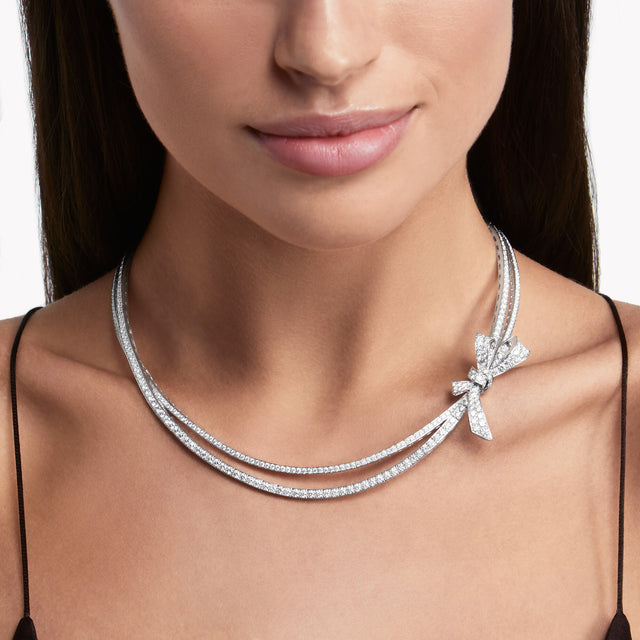 Tilda’s Bow Diamond Necklace