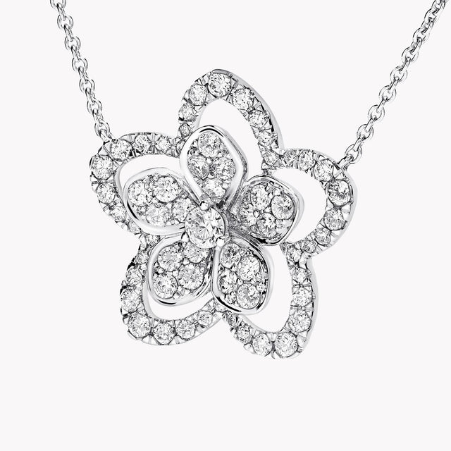 Wild Flower Large Diamond Pendant