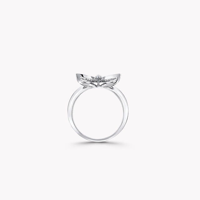 Pavé Butterfly Diamond Ring