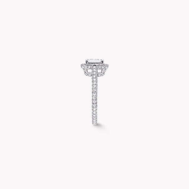 Constellation Emerald Cut Diamond Engagement Ring