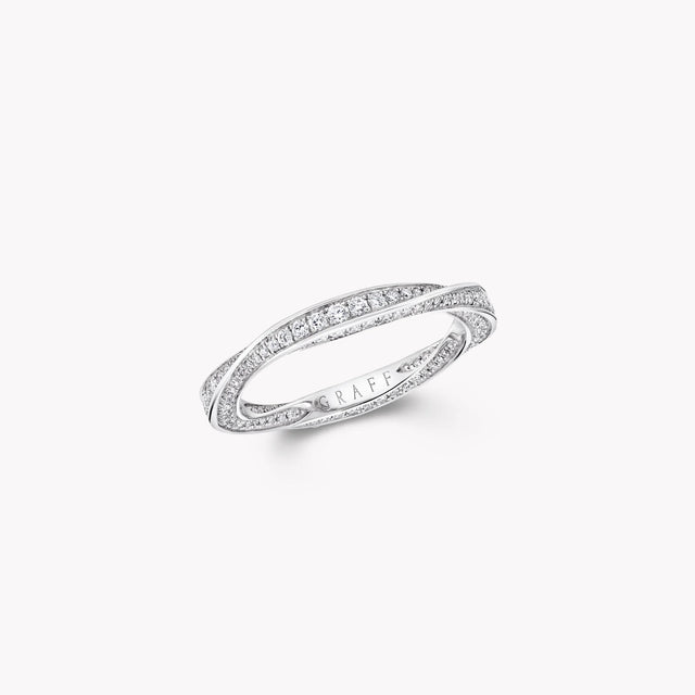 Spiral Pavé Diamond Band