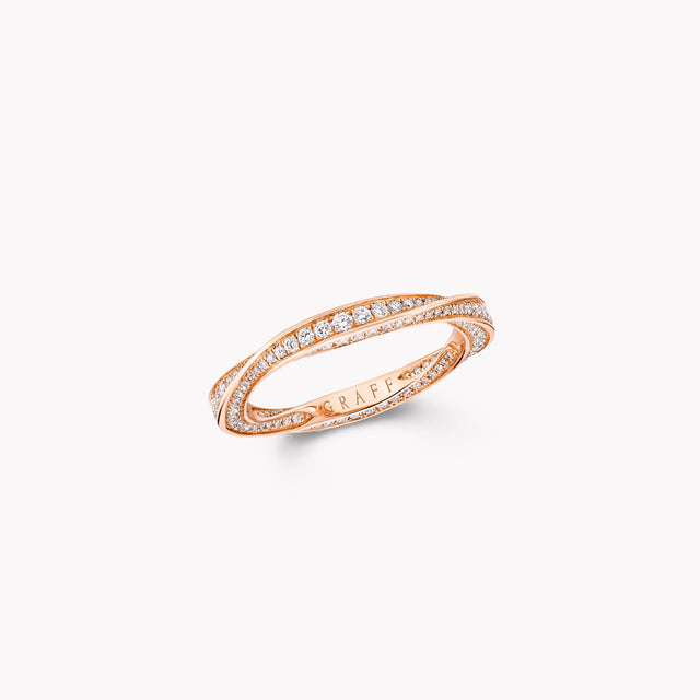 Spiral Pavé Diamond Band