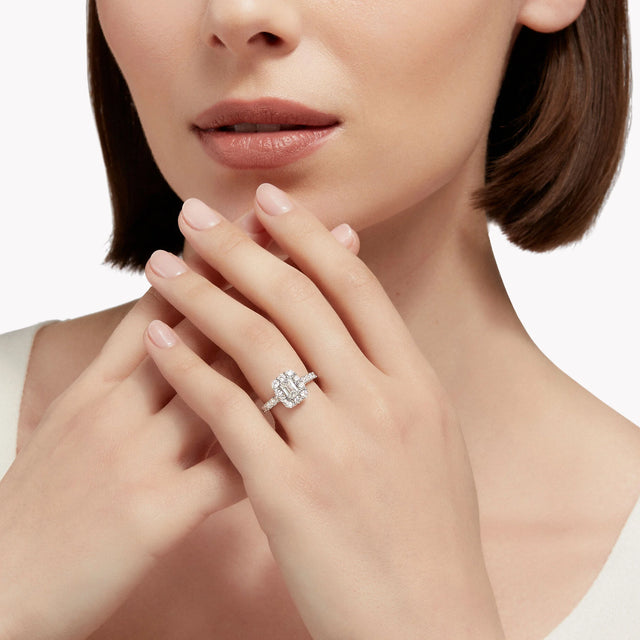 Icon Emerald Cut Diamond Engagement Ring