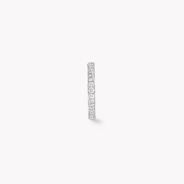 Spiral Pavé Diamond Band