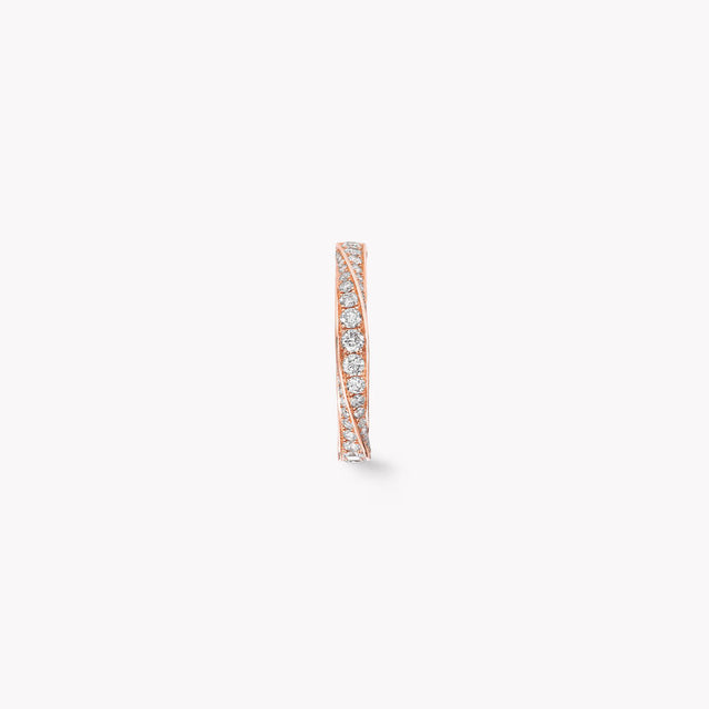 Spiral Pavé Diamond Band