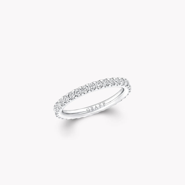 Round Diamond Wedding Band