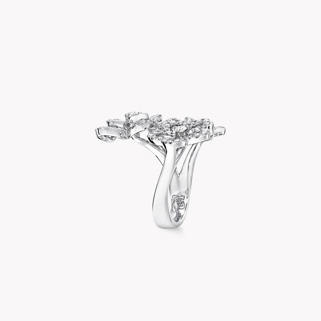 Wild Flower Triple Diamond Ring