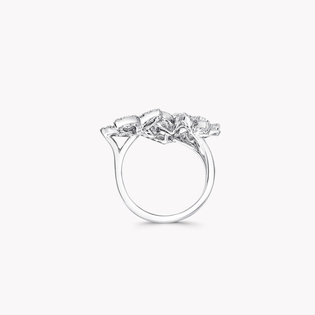 Wild Flower Triple Diamond Ring