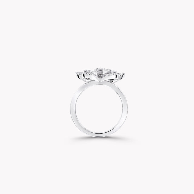 Wild Flower Diamond Ring