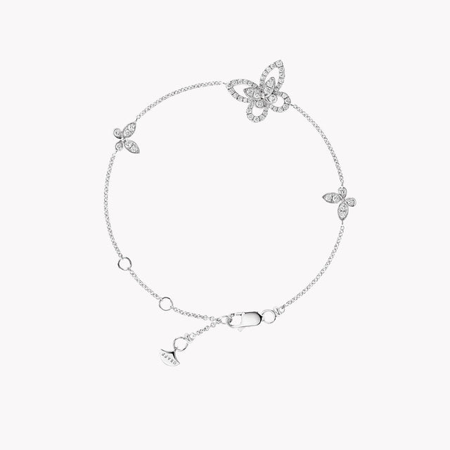 Butterfly Silhouette Diamond Mini Bracelet