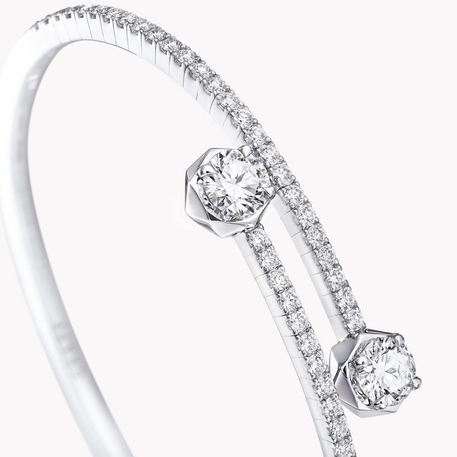 Laurence Graff Signature Wraparound Diamond Bangle