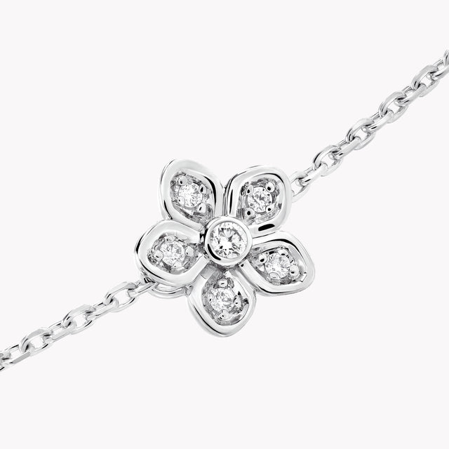 Wild Flower Petite Pavé Diamond Bracelet