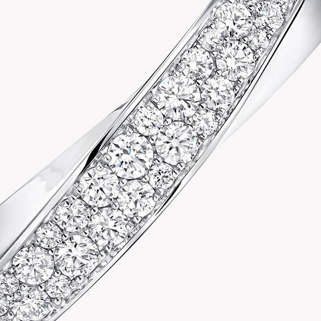Spiral Diamond Bangle