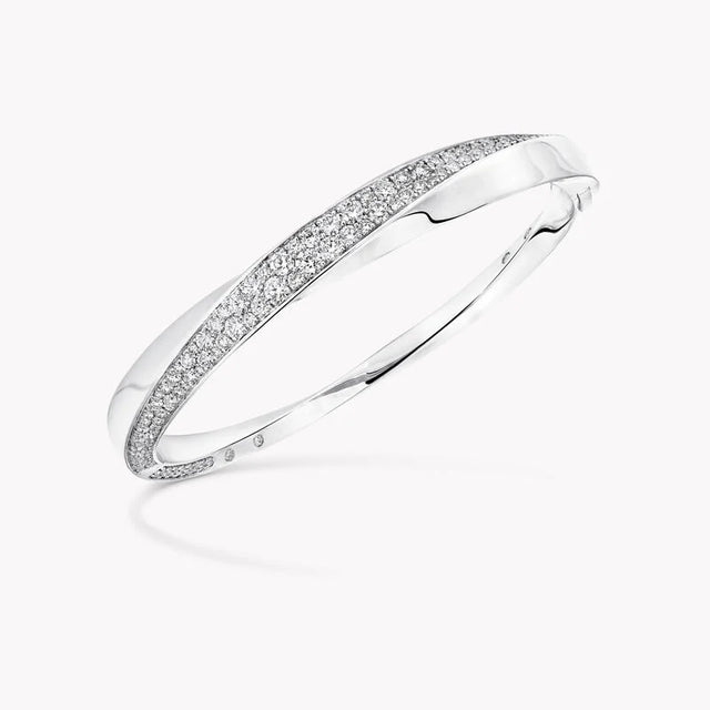 Spiral Diamond Bangle