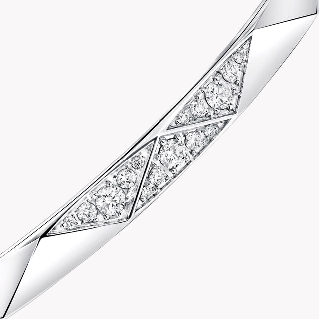 Laurence Graff Signature Faceted Diamond Bangle