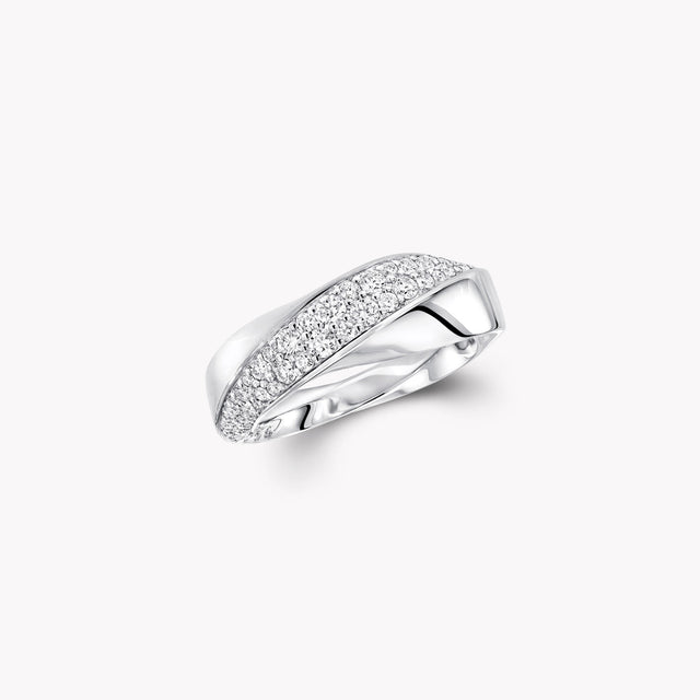 Spiral Diamond Ring